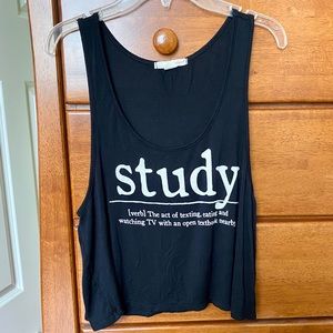 Study Cropped Tank Top